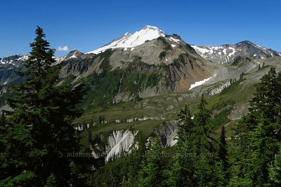 Happy Bunny Butte & Mount Baker [Chain Lakes Trail, Mt. Baker-Snoqualmie National Forest, Whatcom County, Washington]