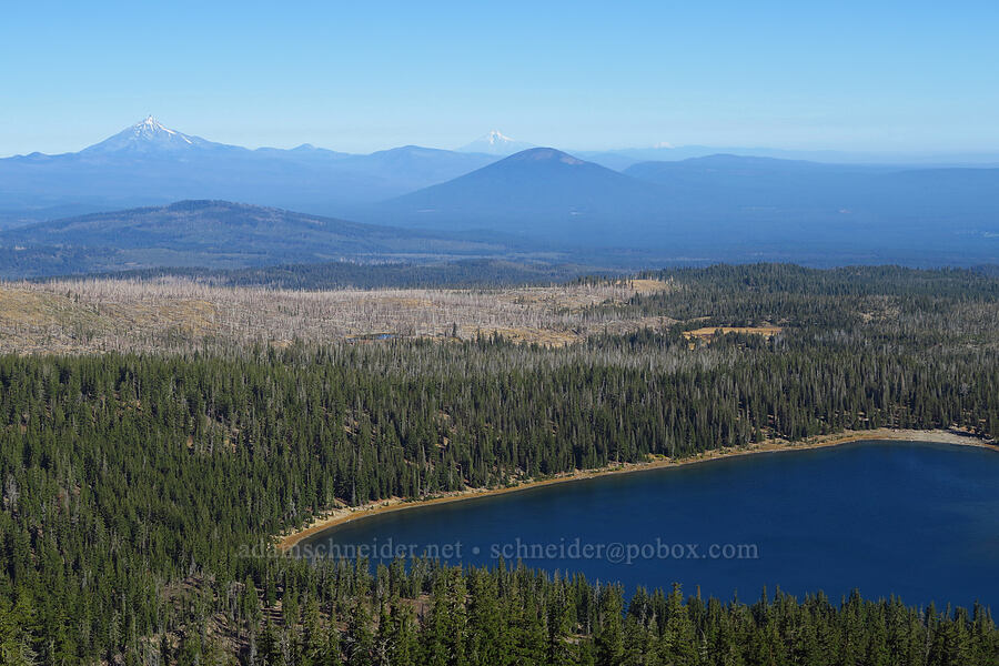 volcanoes & Three Creek Lake [Tam McArthur Trail, Three Sisters Wilderness,  County, Oregon]