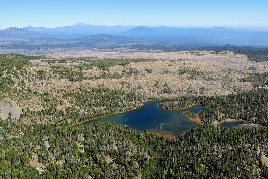 volcanoes & Little Three Creek Lake [Tam McArthur Rim, Three Sisters Wilderness,  County, Oregon]