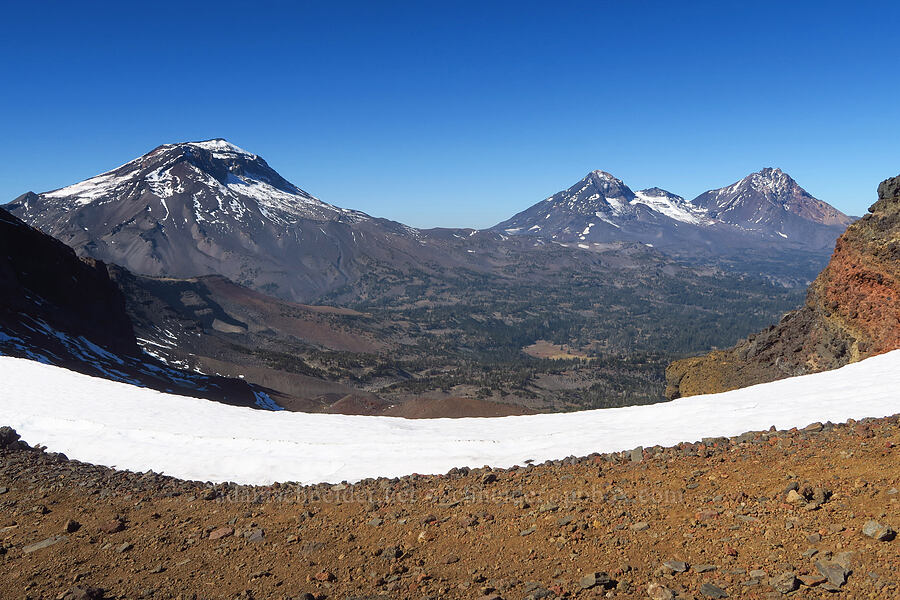 Three Sisters [east of Broken Top, Three Sisters Wilderness, Deschutes County, Oregon]