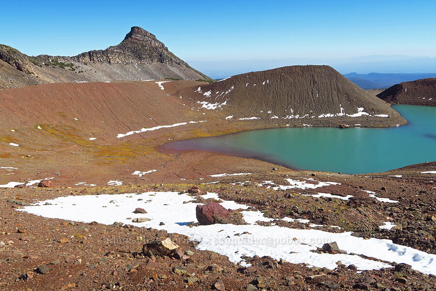 Broken Hand & No-Name Lake [east of Broken Top, Three Sisters Wilderness, Deschutes County, Oregon]