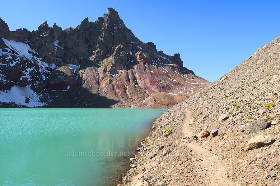 Broken Top & No-Name Lake [No-Name Lake, Three Sisters Wilderness, Deschutes County, Oregon]