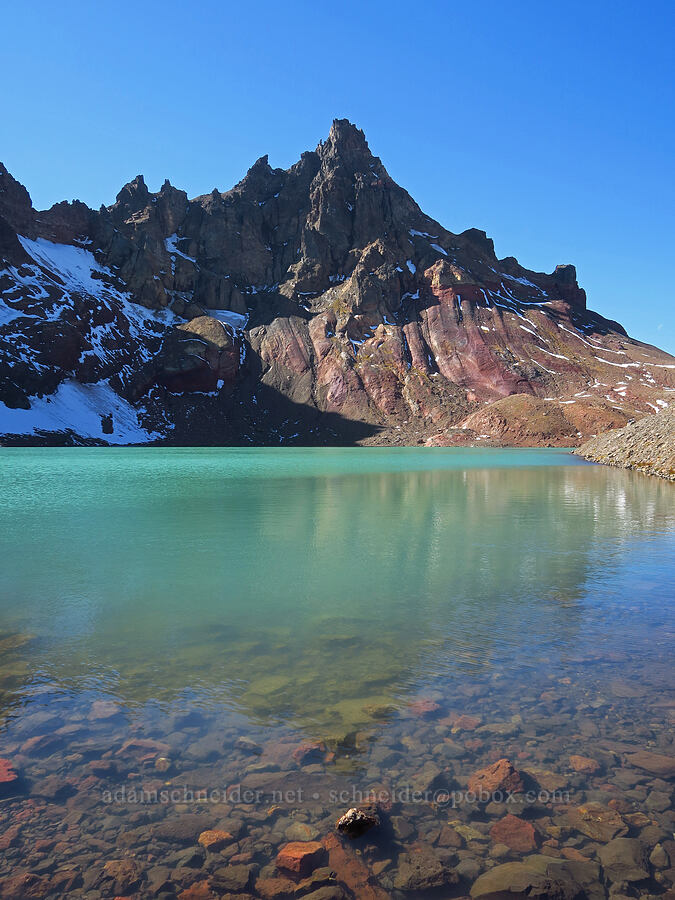 Broken Top & No-Name Lake [No-Name Lake, Three Sisters Wilderness, Deschutes County, Oregon]