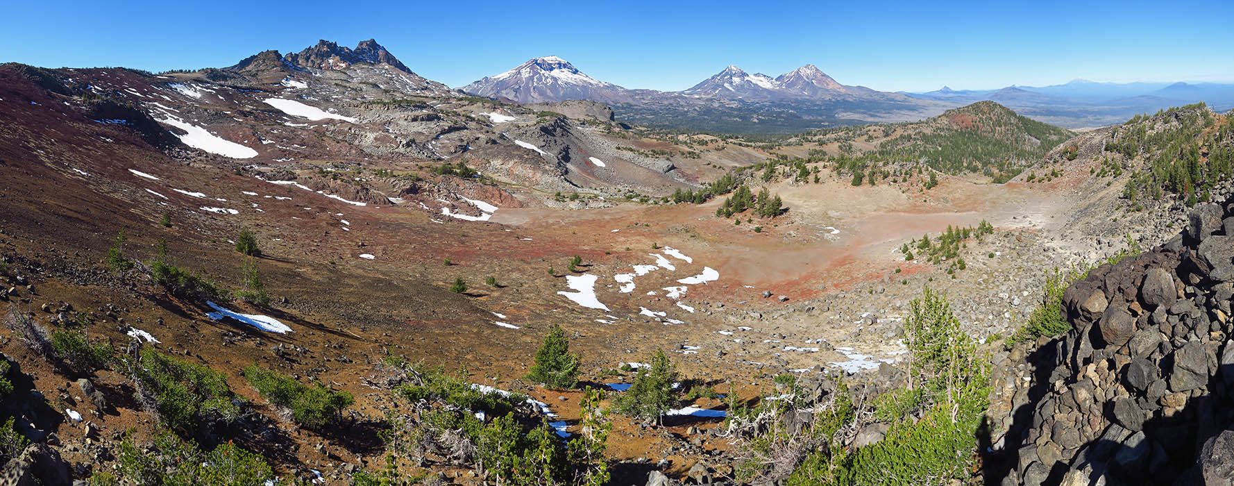 Tam McArthur Rim panorama [Tam McArthur Rim, Three Sisters Wilderness,  County, Oregon]