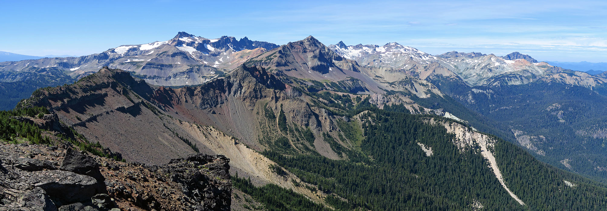 Goat Rocks panorama [Bear Creek Mountain, Goat Rocks Wilderness, Yakima County, Washington]
