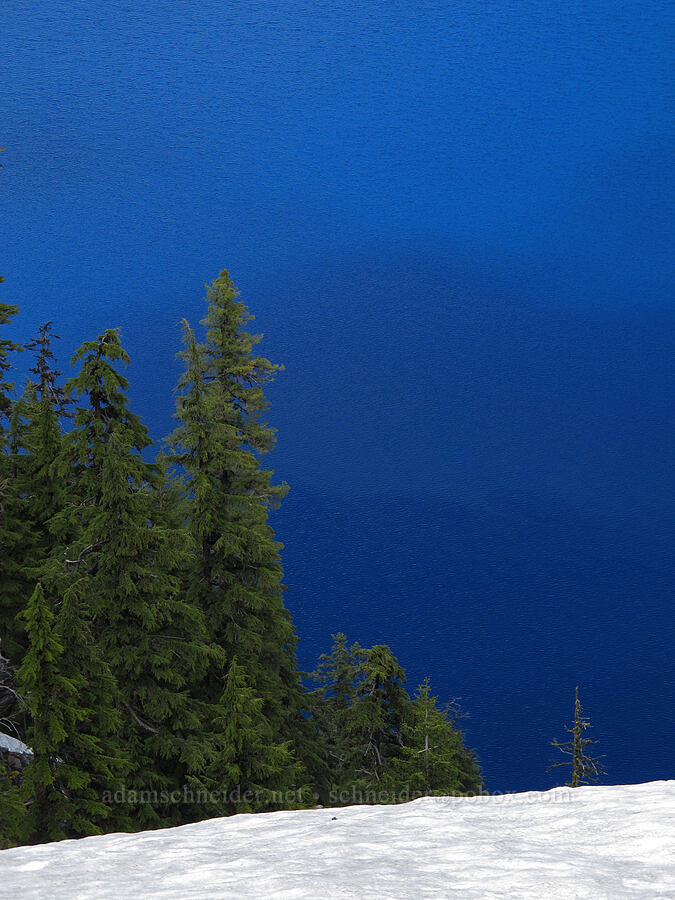 very blue water [Rim Drive, Crater Lake National Park, Klamath County, Oregon]