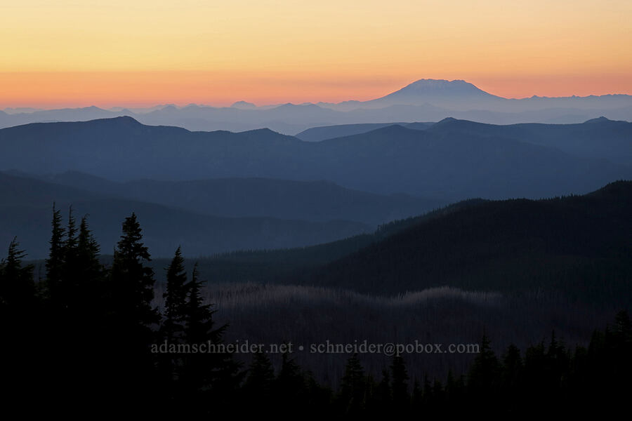 Mt. St. Helens at sunset [Timberline Trail, Mt. Hood Wilderness, Hood River County, Oregon]