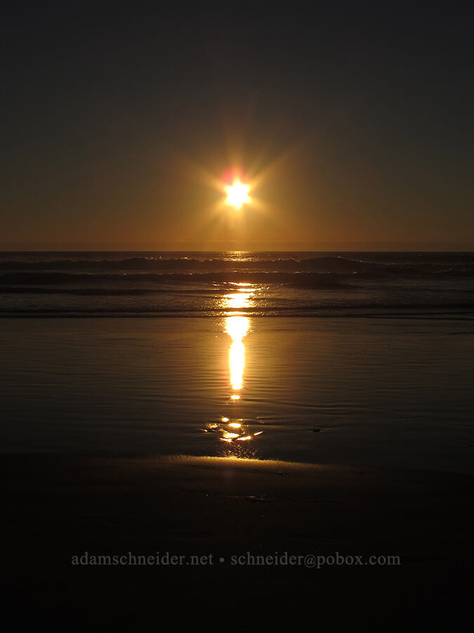 sunset [Beverly Beach State Park, Lincoln County, Oregon]