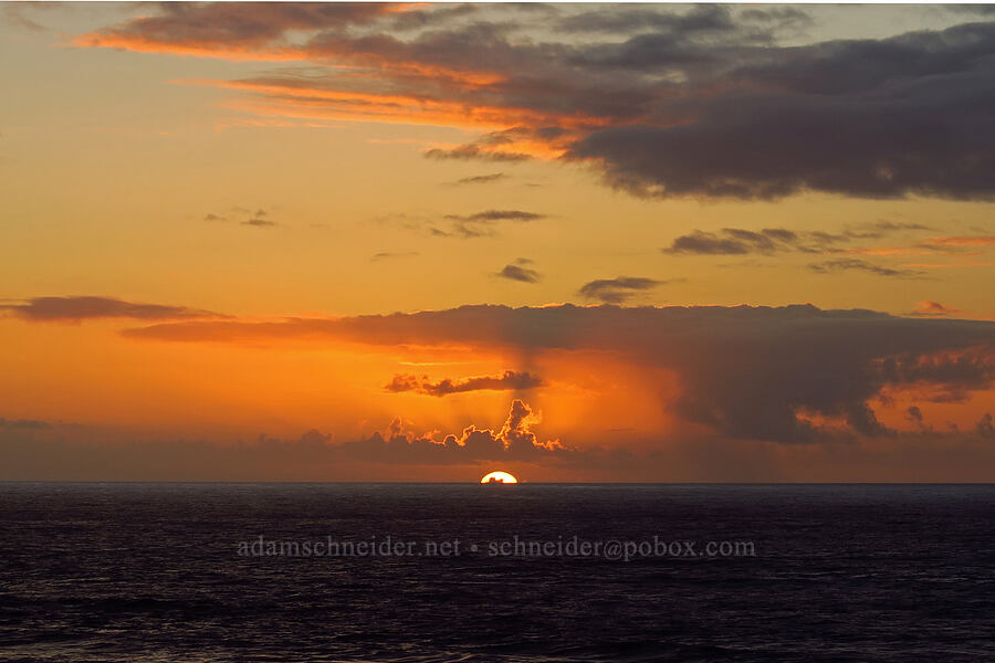 sunset [Ocean Terrace Condominiums, Lincoln City, Lincoln County, California]
