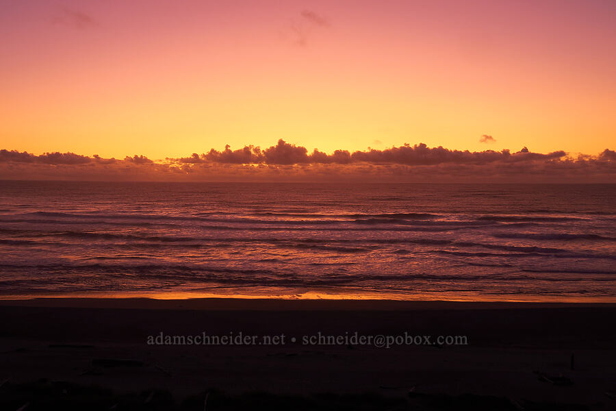 sunset [Ocean Terrace Condominiums, Lincoln City, Lincoln County, Oregon]